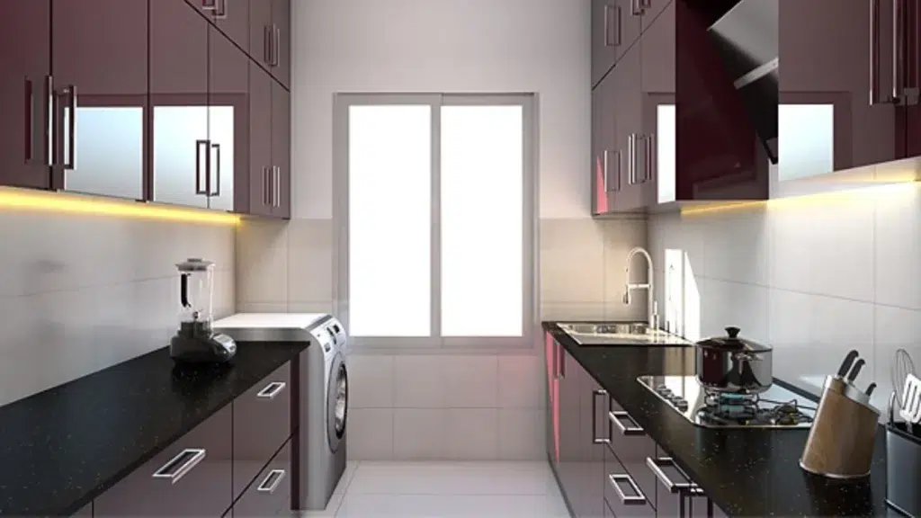 Luxury Parallel Kitchen Featuring Smart Storage Solutions