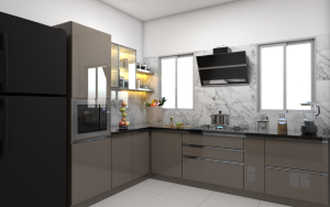 No.1 Affordable L-Shape Modular Kitchen Designs in Chennai