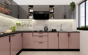 L-Shape Modular Kitchen Designs