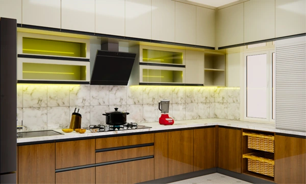 L-Shape Modular Kitchen Designs