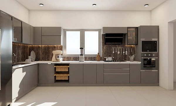 L-Shape Modular Kitchen Designs