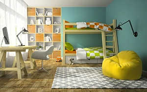 bright color kids bedroom