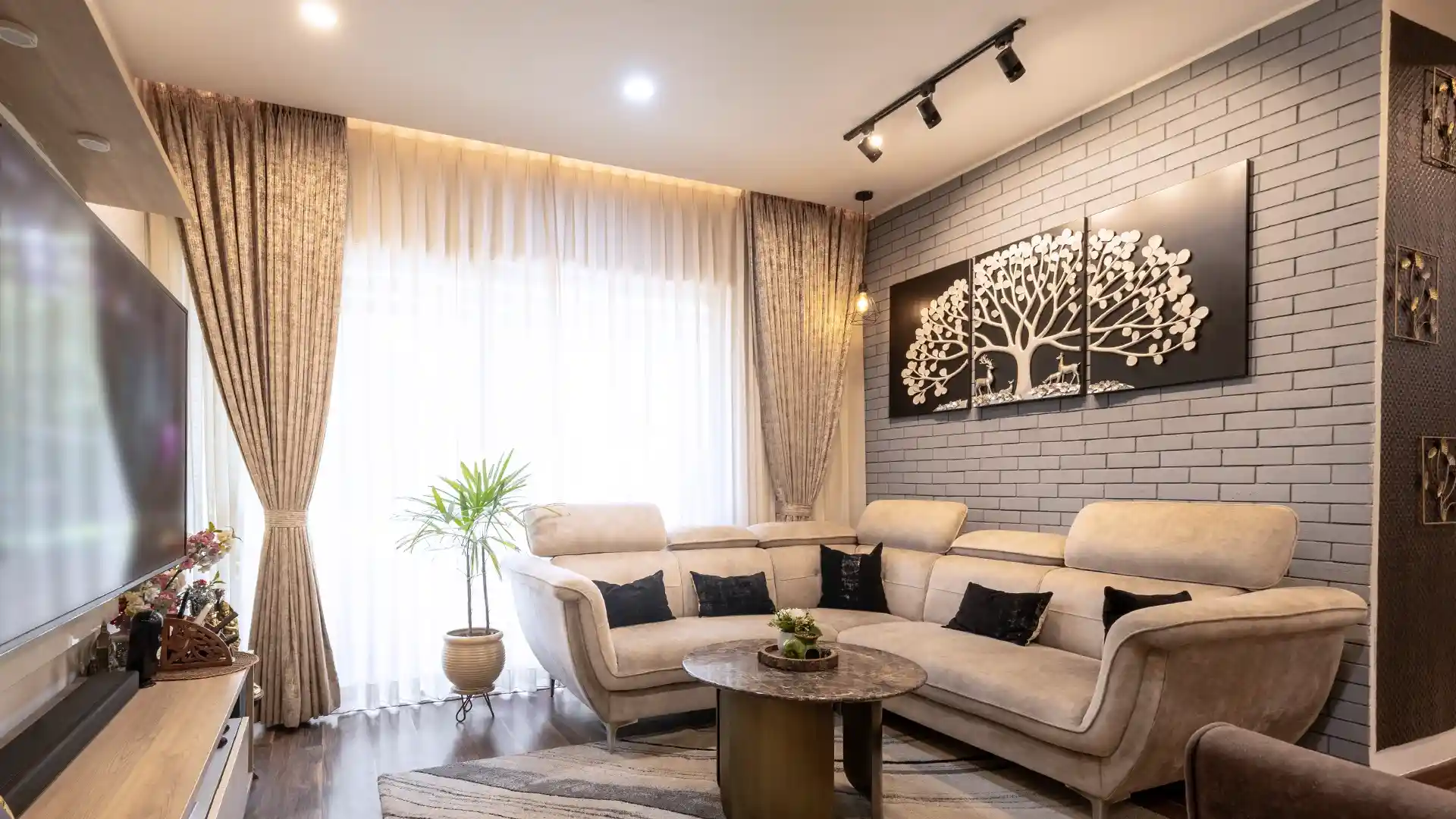 Modern Living Room of Mr. Ganesh